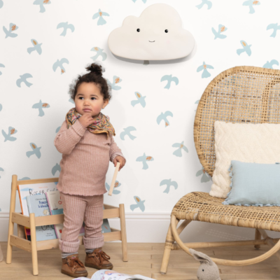 Papel pintado Let´s go Girls Colombe azul cielo - Imagen 2