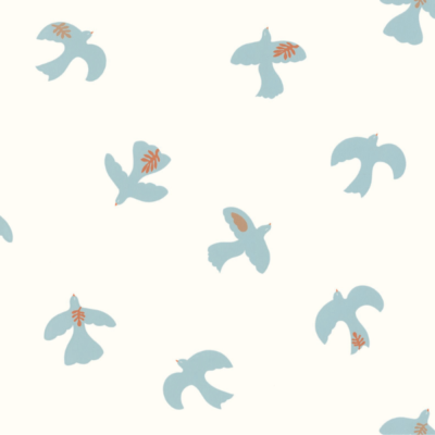 Papel pintado Let´s go Girls Colombe azul cielo