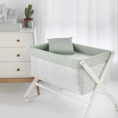 Moisés madera blanca Greeny verde - Imagen 2