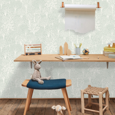 Papel pintado Let´s go Girls Alice verde - Imagen 2