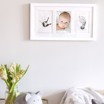Marco pared babyprints blanco - Imagen 3