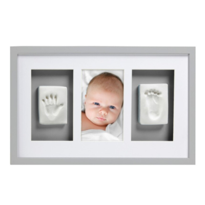 Marco pared babyprints Deluxe gris