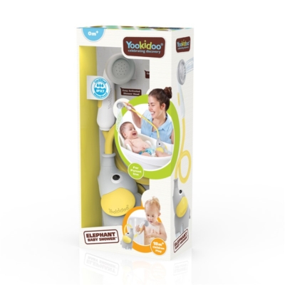 Ducha bañera elefante amarillo - Imagen 6