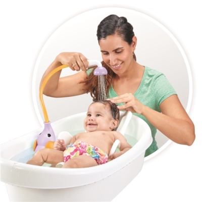 Ducha bañera elefante lila - Imagen 2