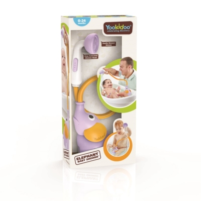 Ducha bañera elefante lila - Imagen 7