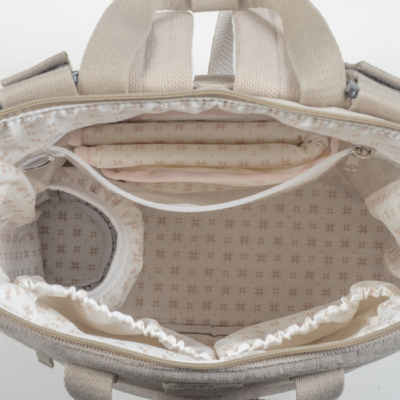 Mochila maternal Eco Mum Apricot - Imagen 6