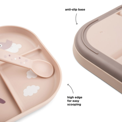Plato con compartimentos Happy Clouds - Imagen 5