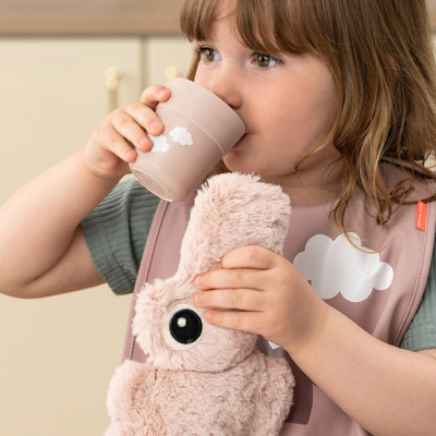 Mini vaso nubes felices rosa empolvado - Imagen 2
