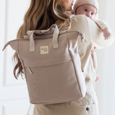 Mochila maternal Eco Mum Apricot - Imagen 2