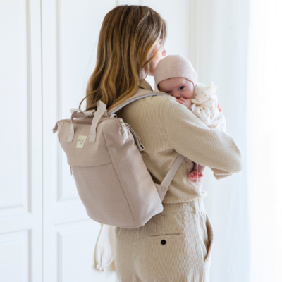 Mochila maternal Eco Mum Apricot - Imagen 3