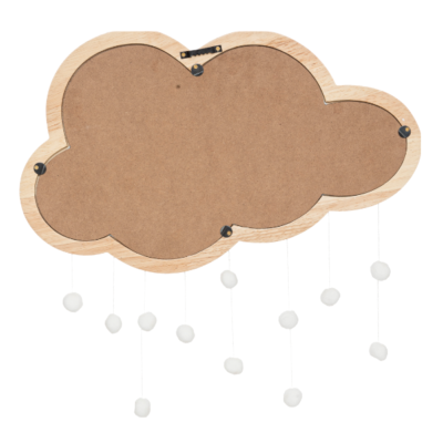 Espejo infantil de madera nube con pompones - Imagen 5