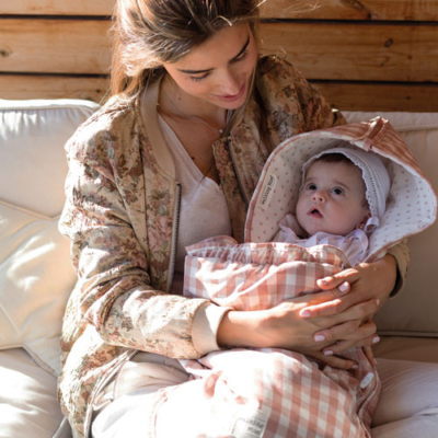 Saco capazo 2 en 1 Remy rosa entretiempo - Imagen 3