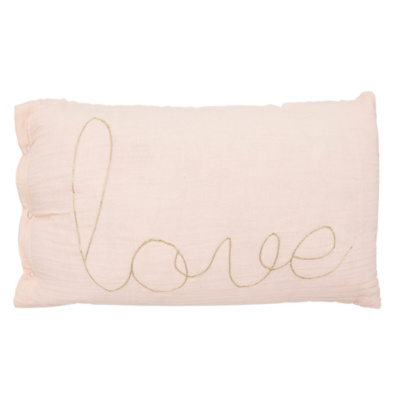 Cojín infantil rectangular rosa