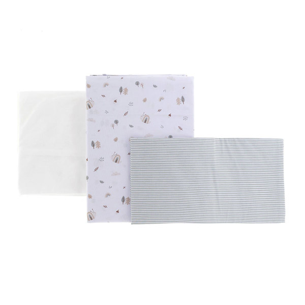 49994 Juego de sábanas para capazo Greeny verde - Imagen 1