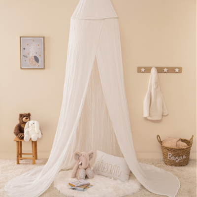 Dosel para cama infantil blanco