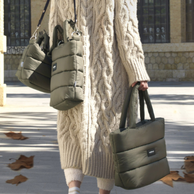 Bolso panera Urban kaki - Imagen 3