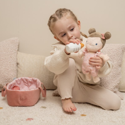 Bebé Rosa con canastilla y accesorios - Imagen 9