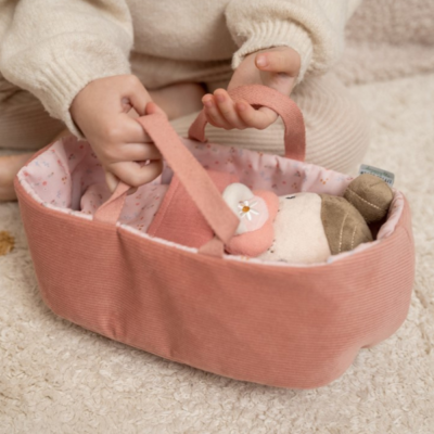 Bebé Rosa con canastilla y accesorios - Imagen 7