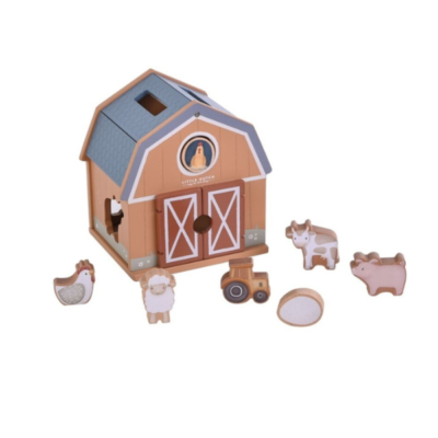 Encaja las formas granja