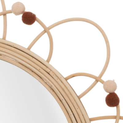 Espejo infantil de ratán - Imagen 3