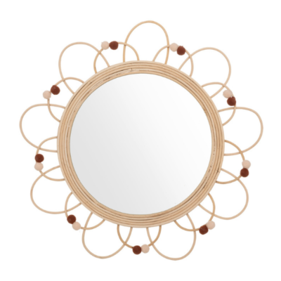 Espejo infantil de ratán