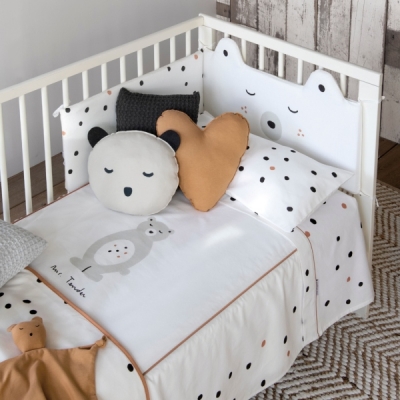 Colcha con protector para cuna de 60x120cm Mr. Tender