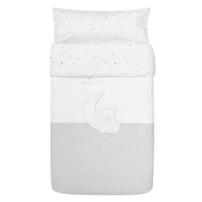 Funda nórdica para maxicuna Teddy gris