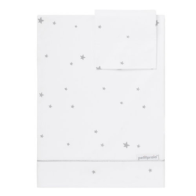 Juego de sábanas 60x120cm Teddy gris