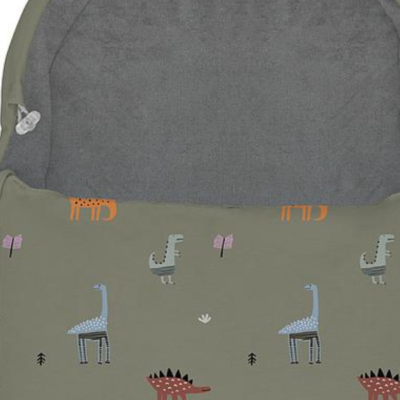 Saco universal para capazo Dinos verde musgo - Imagen 2