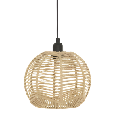 Lámpara colgante infantil de mimbre