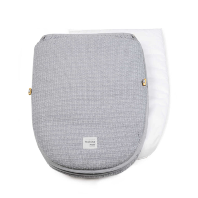 Saco capazo 2 en 1 I love vichy gris - Imagen 6