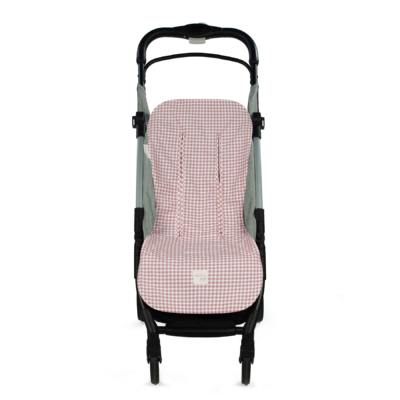 Colchoneta para silla I love vichy rosa - Imagen 2
