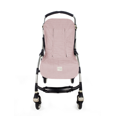 Colchoneta para silla I love vichy rosa - Imagen 3