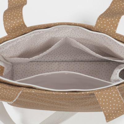 Bolsa canastilla topito Poppy canela - Imagen 8
