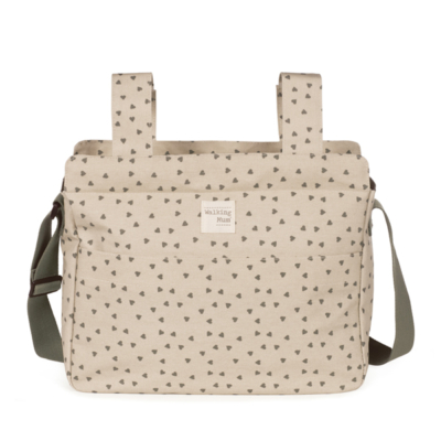 Bolsa canastilla corazones Poppy musgo - Imagen 11