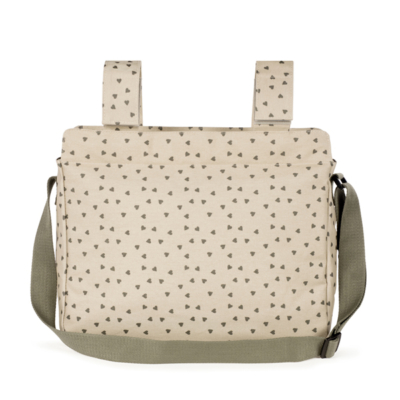 Bolsa canastilla corazones Poppy musgo - Imagen 17