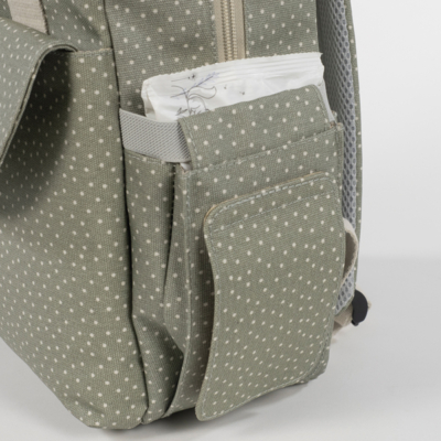 Mochila maternal topito Poppy musgo - Imagen 9