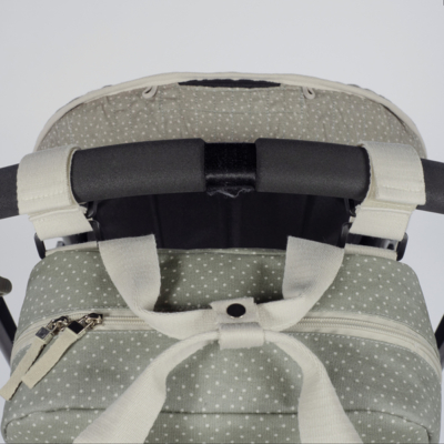 Mochila maternal topito Poppy musgo - Imagen 13