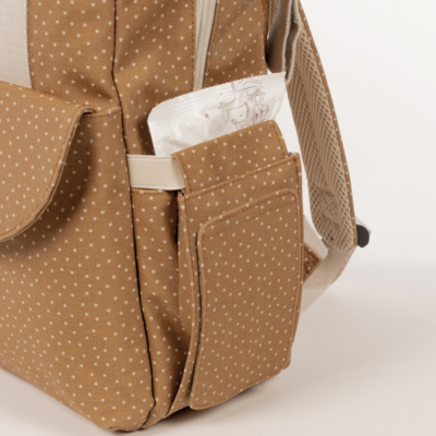 Mochila maternal topito Poppy canela - Imagen 14