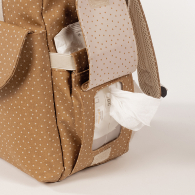 Mochila maternal topito Poppy canela - Imagen 12