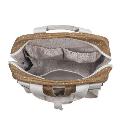Mochila maternal topito Poppy canela - Imagen 7