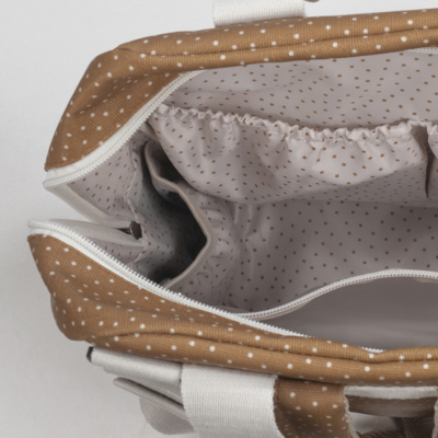 Mochila maternal topito Poppy canela - Imagen 9