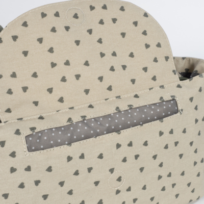 Organizador para silla corazones Poppy musgo - Imagen 11