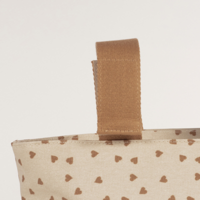 Organizador para silla corazones Poppy canela - Imagen 7