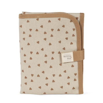Cambiador de viaje corazones Poppy canela
