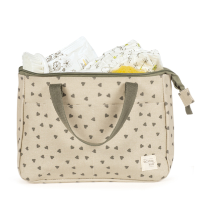 Neceser corazones Poppy musgo - Imagen 3