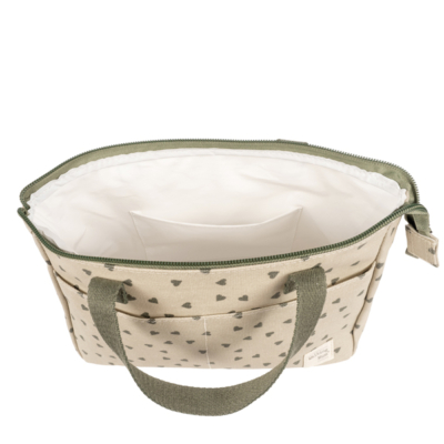 Neceser corazones Poppy musgo - Imagen 2