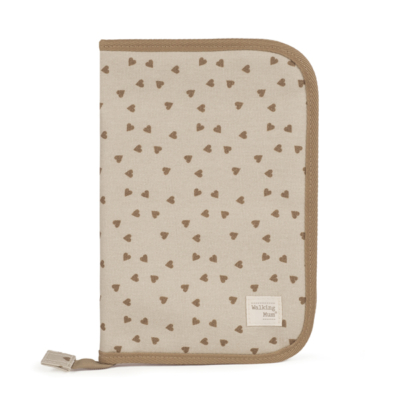 Portadocumentos corazones Poppy canela