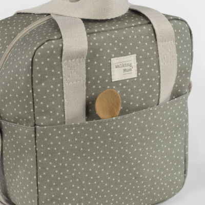 Bolsa térmica biberones topito Poppy musgo - Imagen 6