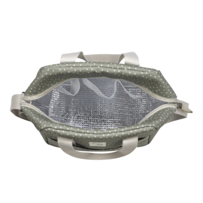 Bolsa térmica biberones topito Poppy musgo - Imagen 4
